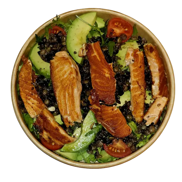 Bowl Salmón Healthy con aguacate y quinoa
