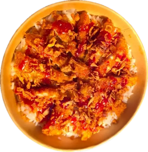 Tasty Crousty pollo con arroz jazmín